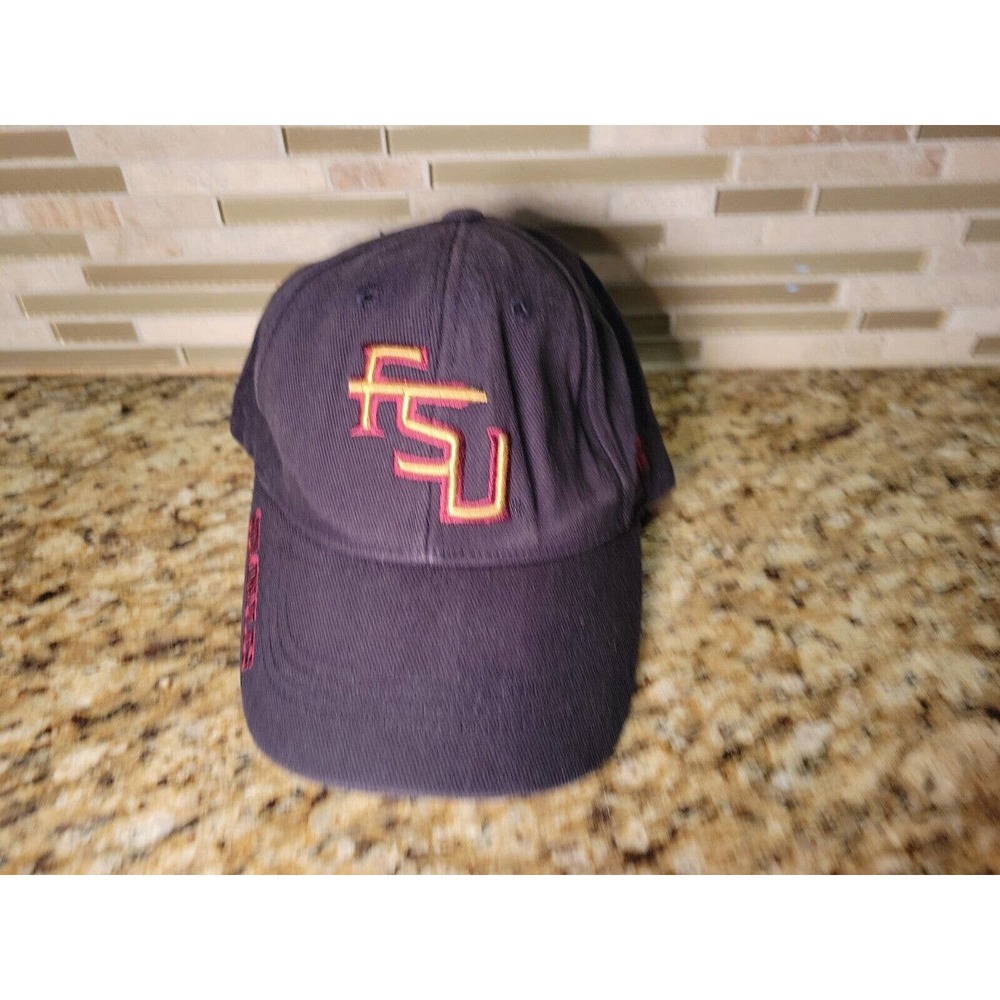 Florida State Seminoles FSU Hat Cap Russell Black NCAA Adjustable One Size